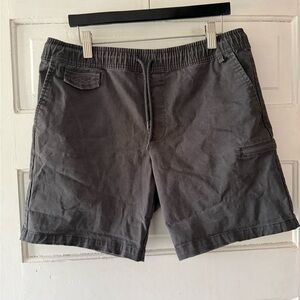 Bottoms Lab Men's Gray Chino Pull On Shorts